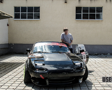Dennis Köhler und sein Drift-MX5: Hauptsache, die Haare fliegen